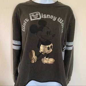 Disney Vintage Mickey Mouse Black Long Sleeve